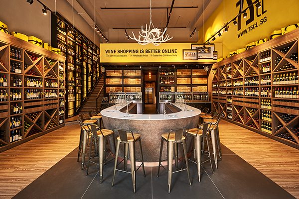 75CL, evolving image of wine merchant